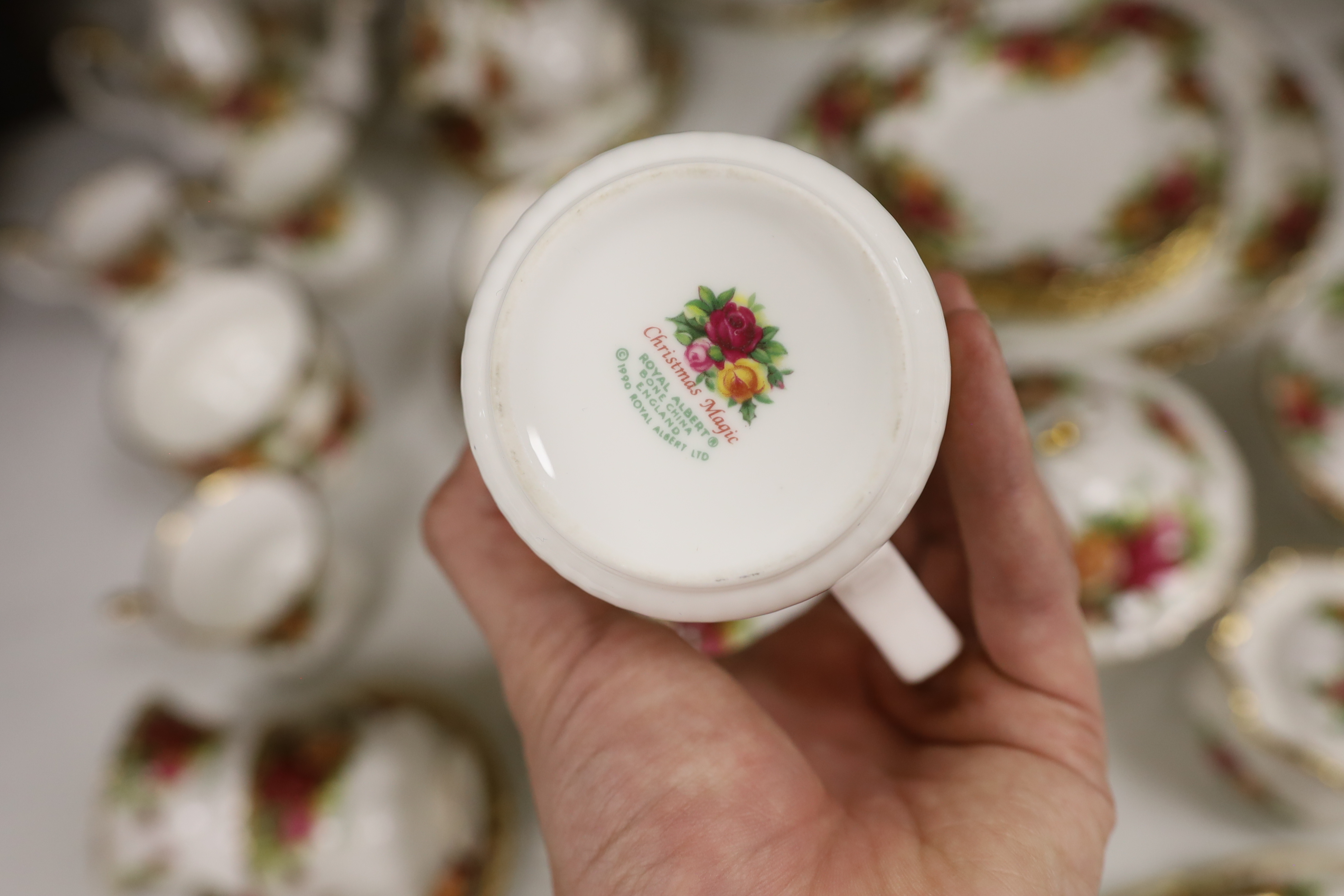 A Royal Albert Old Country Roses part tea and coffee service